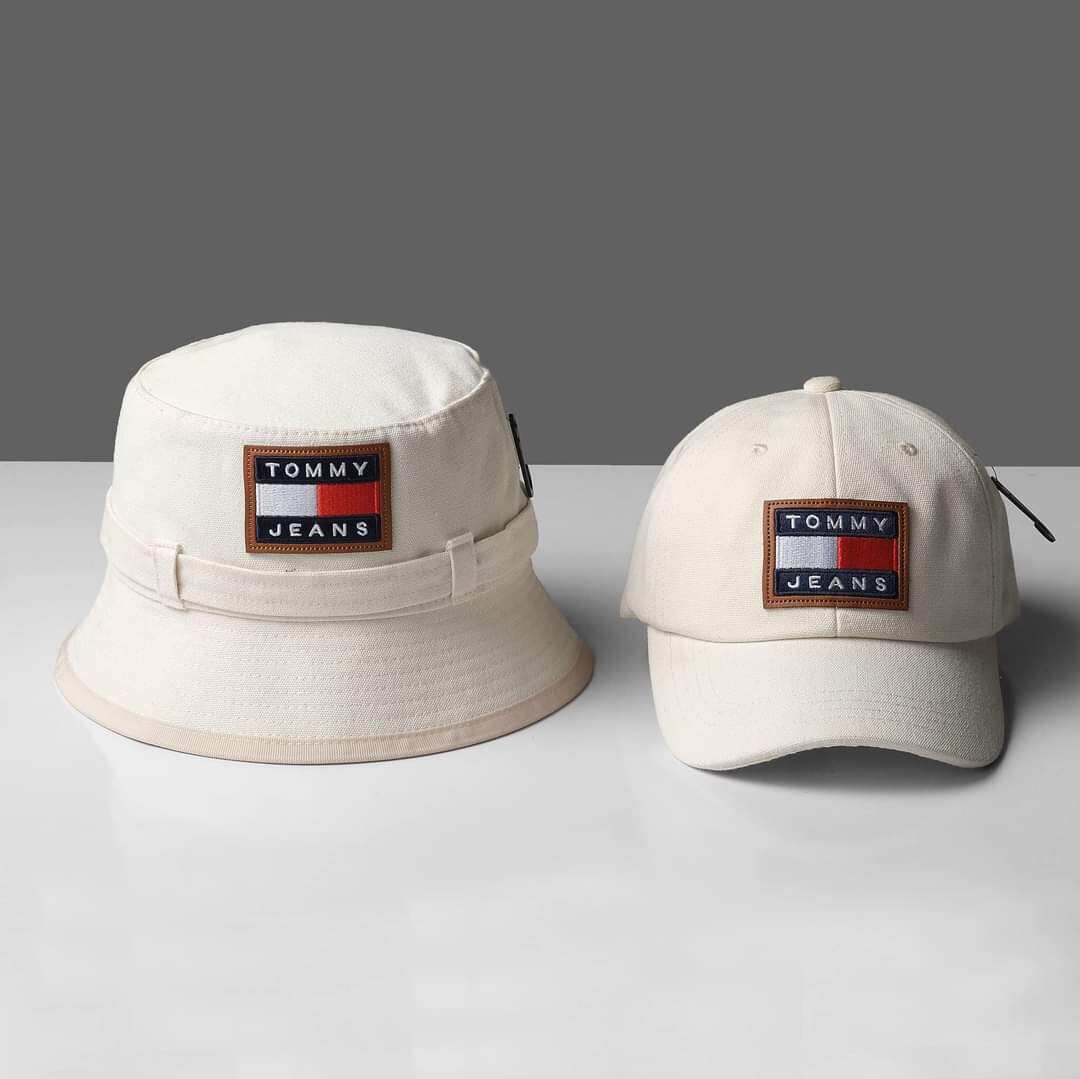 Set mũ Tommy Hilfiger sẵn màu be siêu hot full tem tag