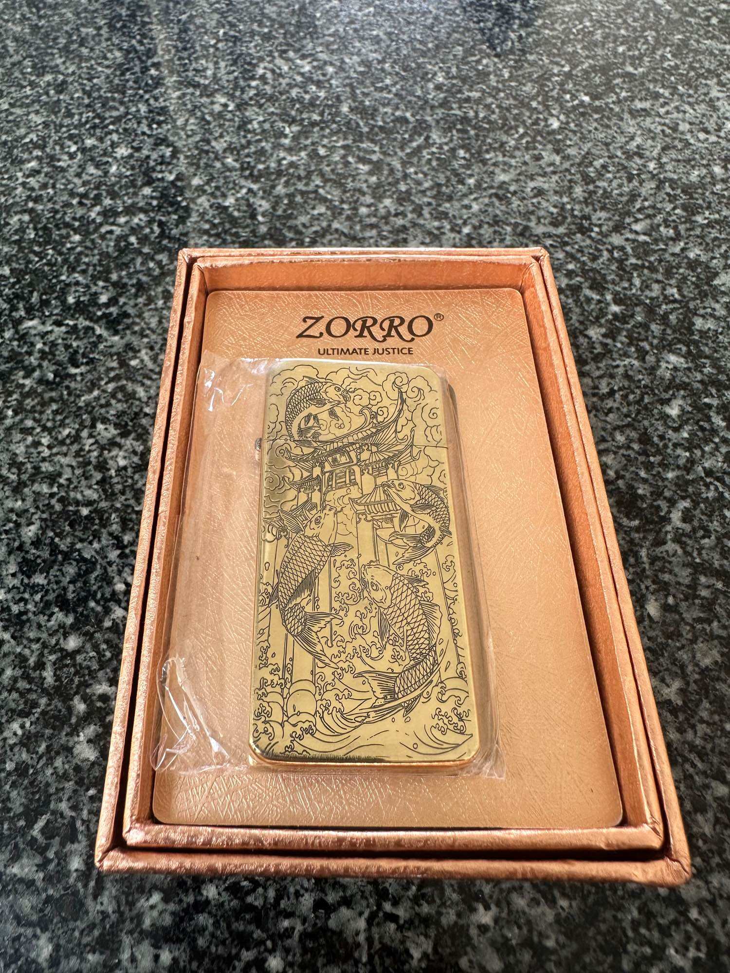 Zippo Zorro Slim Cá Chép Vượt Vũ Môn