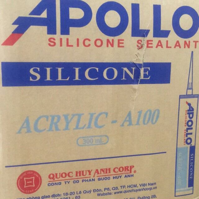 1 chai keo silicone Apollo A100 trắng sữa