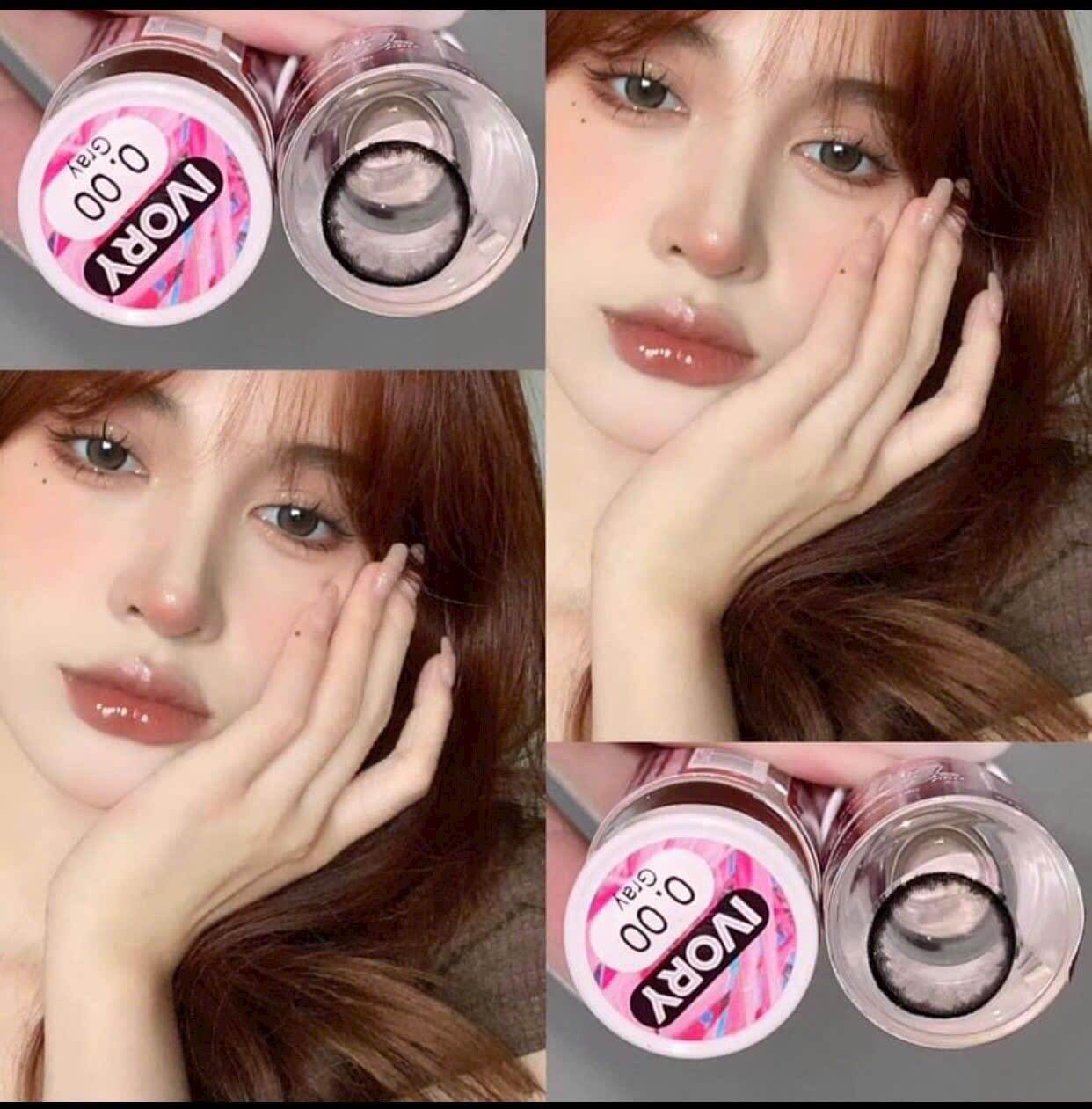 Cặp Lens Mắt Kính Áp Tròng Chính Hãng Tuyển Chọn Dùng 1 Năm [dễ đeo, ko cộm mắt] - Tô vẽ cho đôi mắt Nàng thêm thu hút quyến rũ, màu đẹp độc quyền