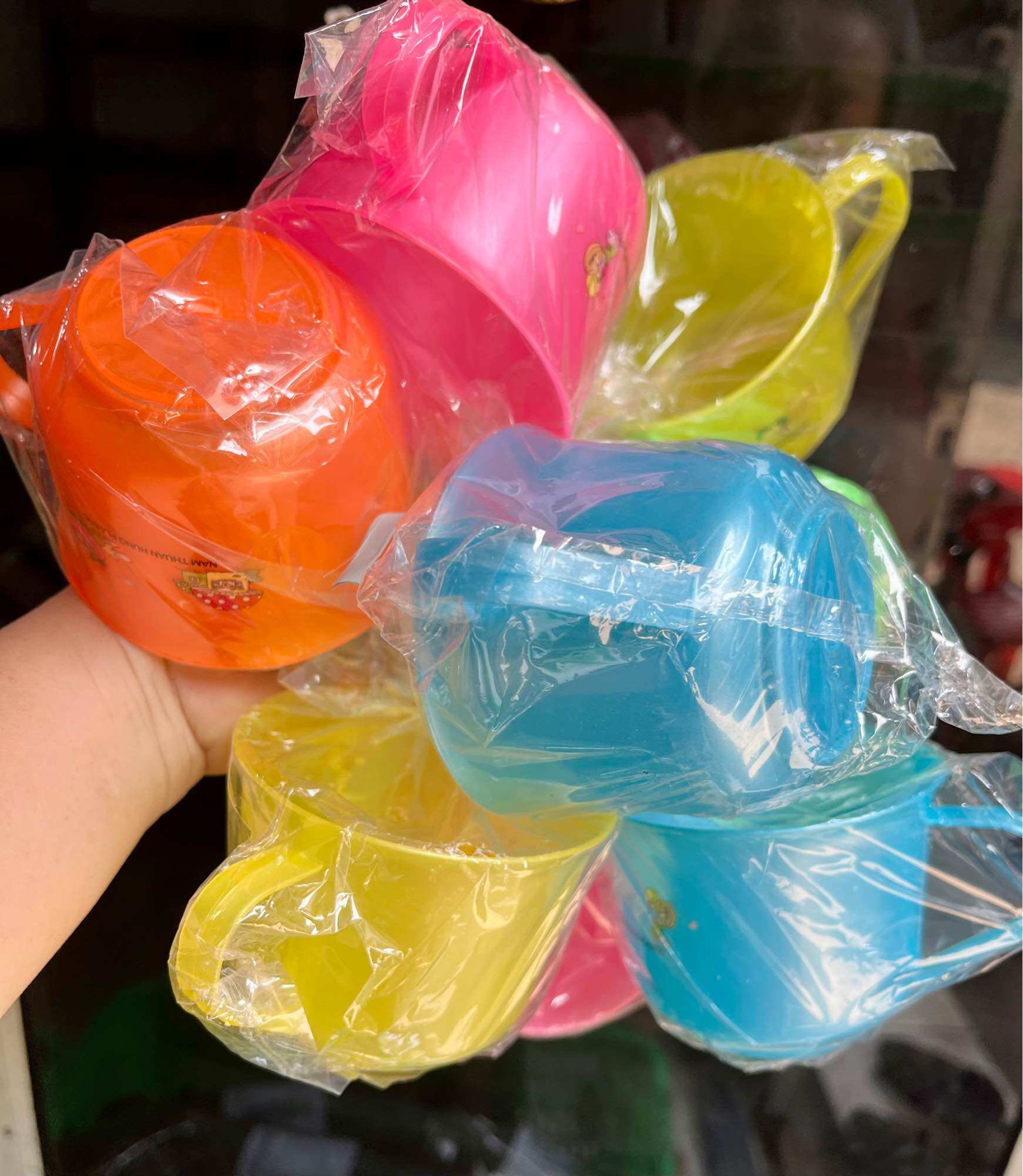 🍷Set 10 Ca Uống Nước Nhỏ, Miệng Rộng (Kt: 8x6cm)