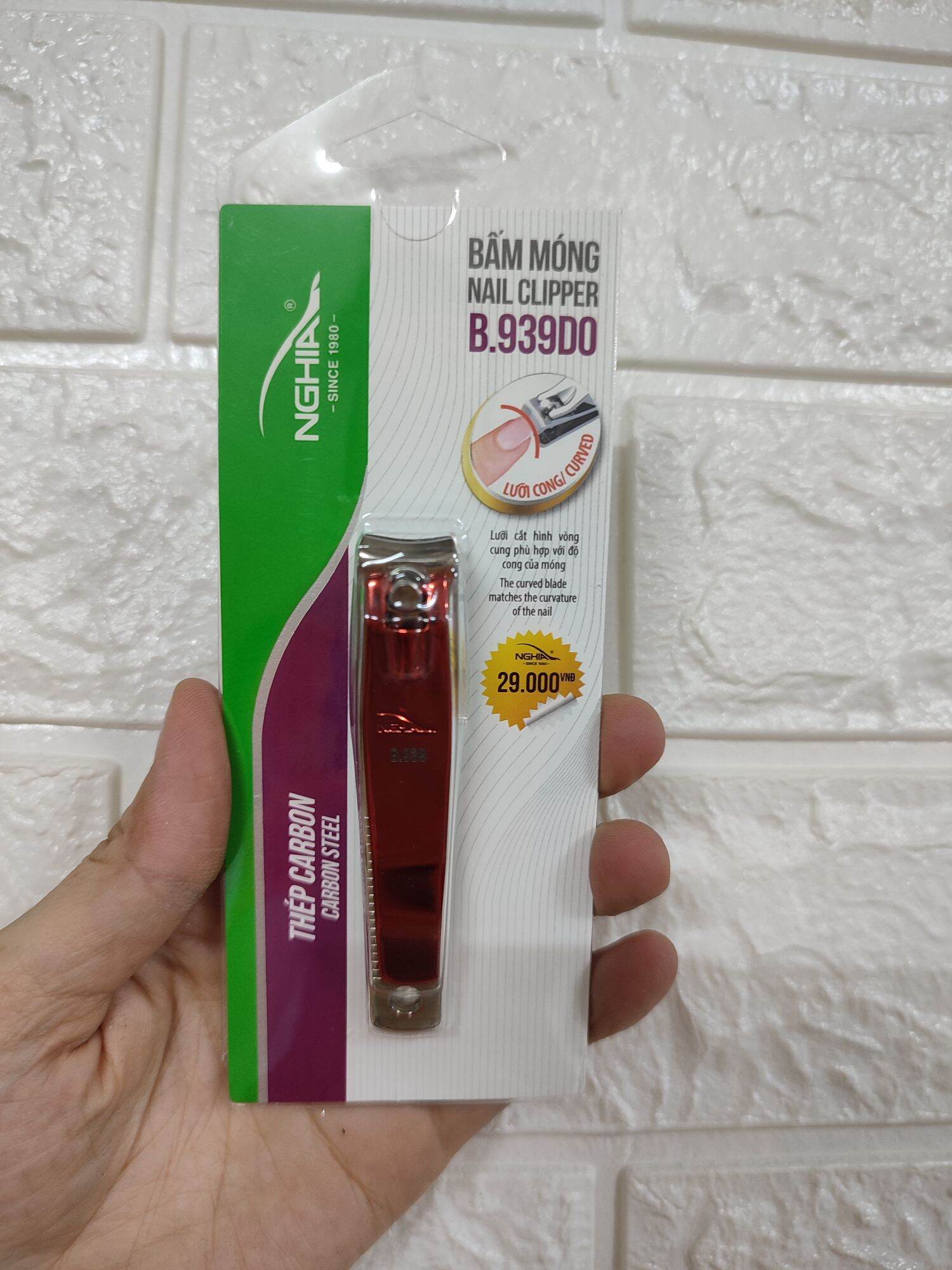 Bấm móng tay Kềm Nghĩa B939 lưỡi cong chính hãng