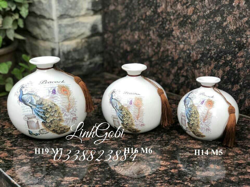 Bình hút lộc Gốm sứ bát tràng