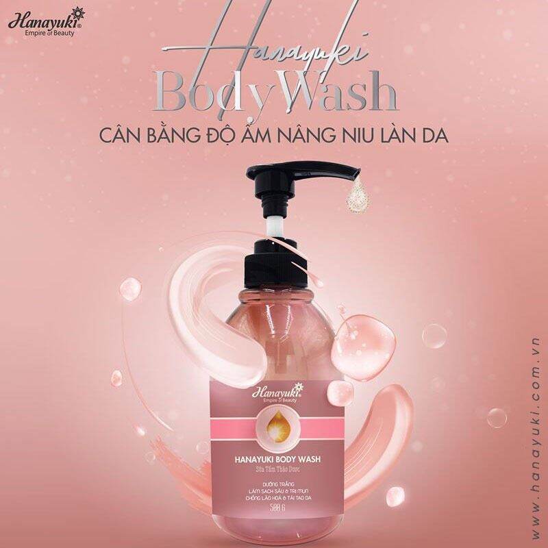 [Hcm]Sữa Tắm Hanayuki 500Ml