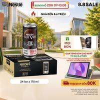 [ƯU ĐÃI THÁNG 8] Thùng 24 lon Cà phê đen uống liền NESCAFÉ® CAFÉ VIỆT (lon 170 ml)