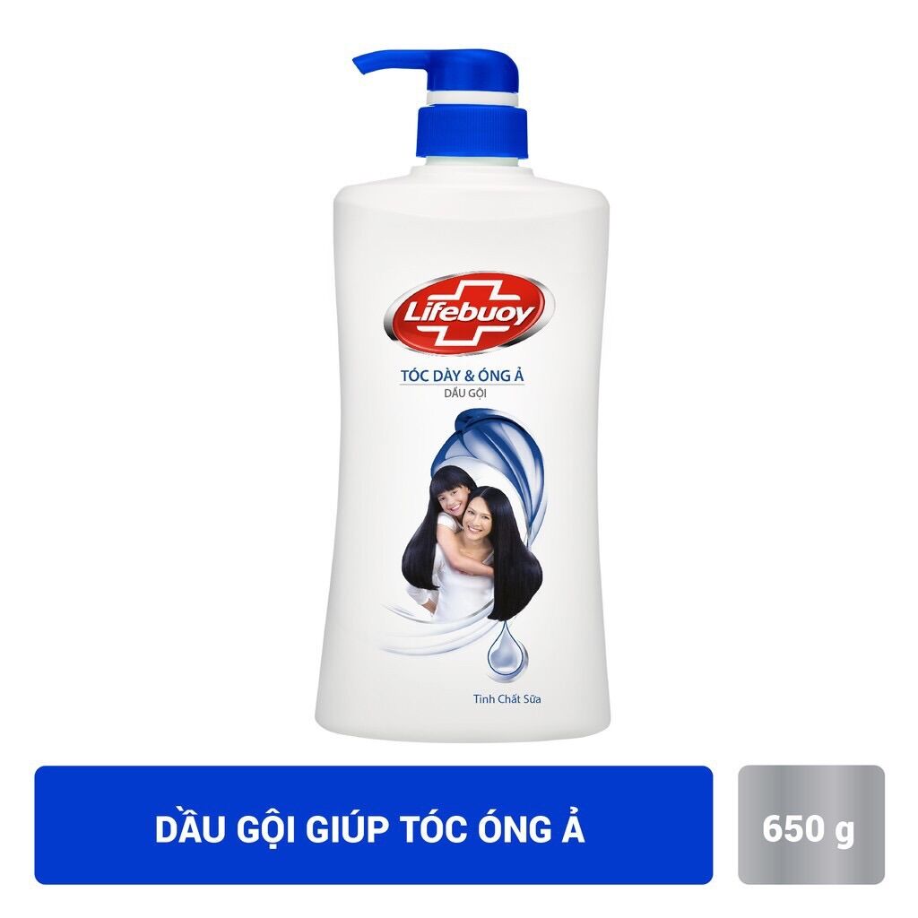 Dầu gội Lifebuoy 640g (Xanh Óng Ả, Đỏ Mềm Mượt Kháng Khuẩn)