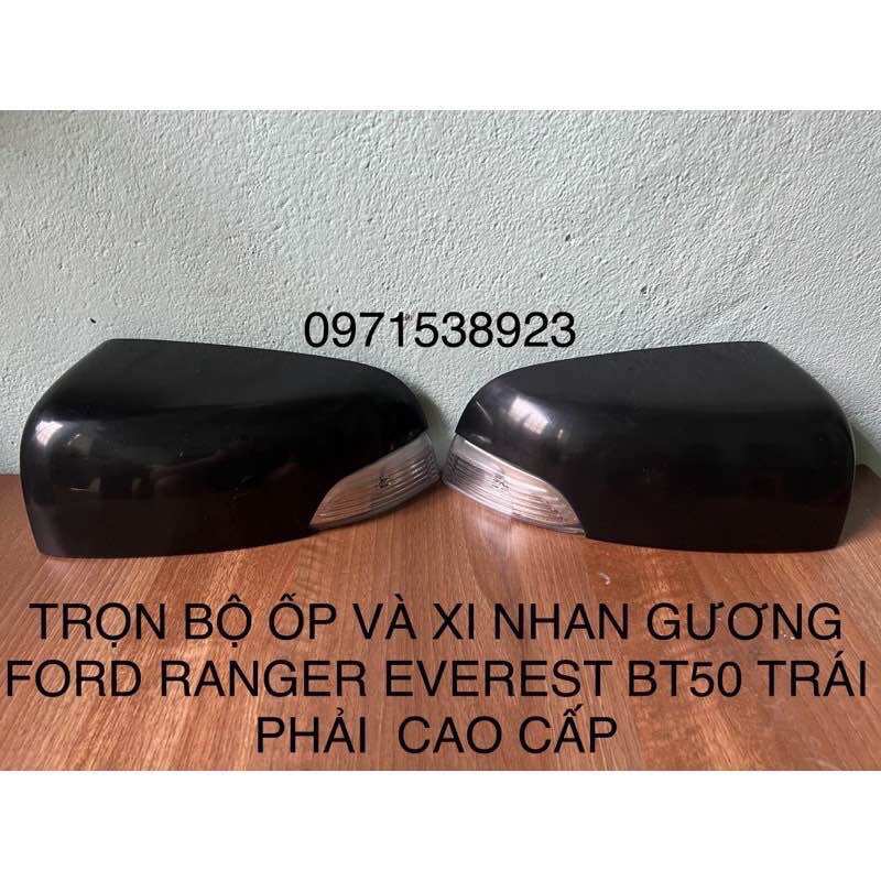 Ốp gáo gương + xi nhan gương ford everest 2016-2022. ford ranger mazda bt-50 2014-2022