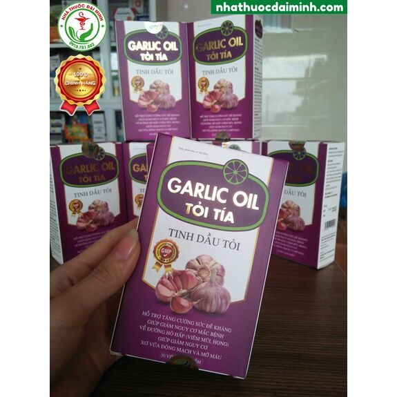 Garlic Oil Tỏi Tía Tinh Dầu Tỏi Hộp 30 Viên- Tăng Cường Sức Đề Kháng