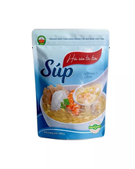 SÚP TƯƠI ĂN LIỀN ( SÚP NUI THỊT BẰM BÍ ĐỎ )
