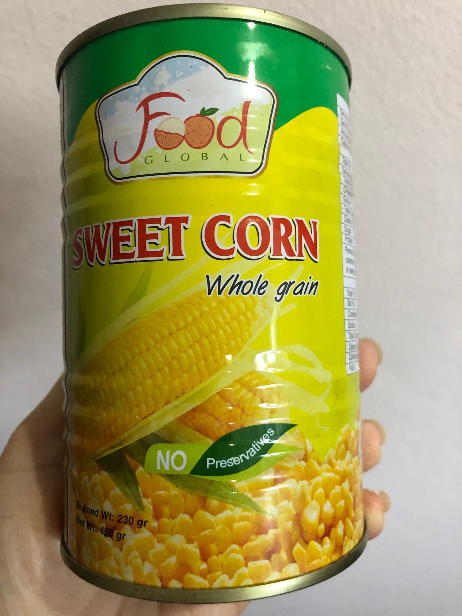 NGÔ NGỌT ĐÓNG HỘP 450g