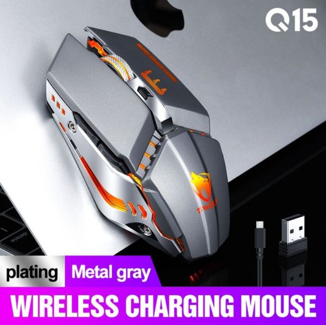 Chuột máy tính không dây t-wolf q15 gaming mouse, hàng chính hãng, bảo hành 6 tháng