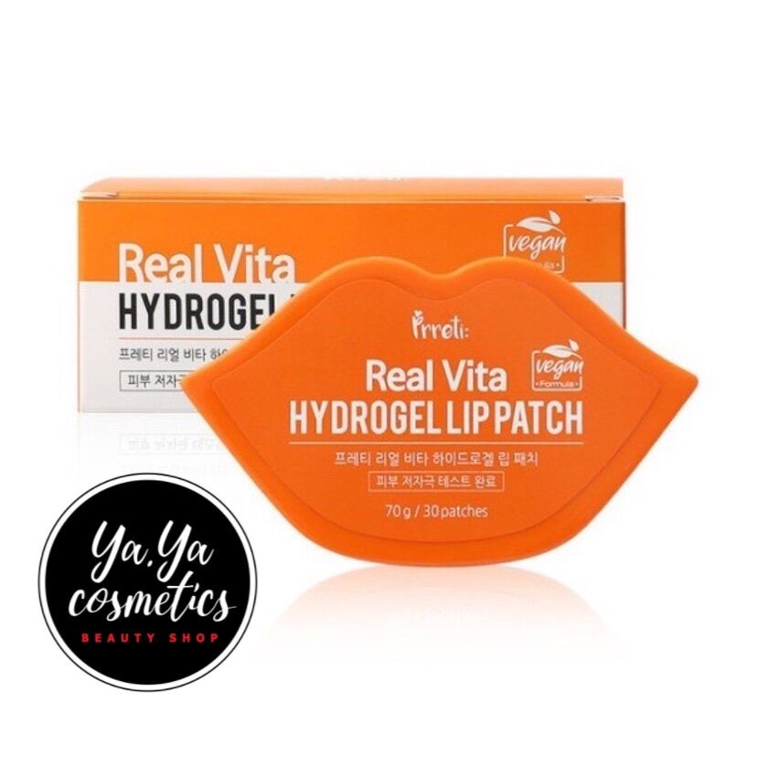 💋 Mặt nạ dưỡng môi Pretti real vita Hydrogel lip Patch