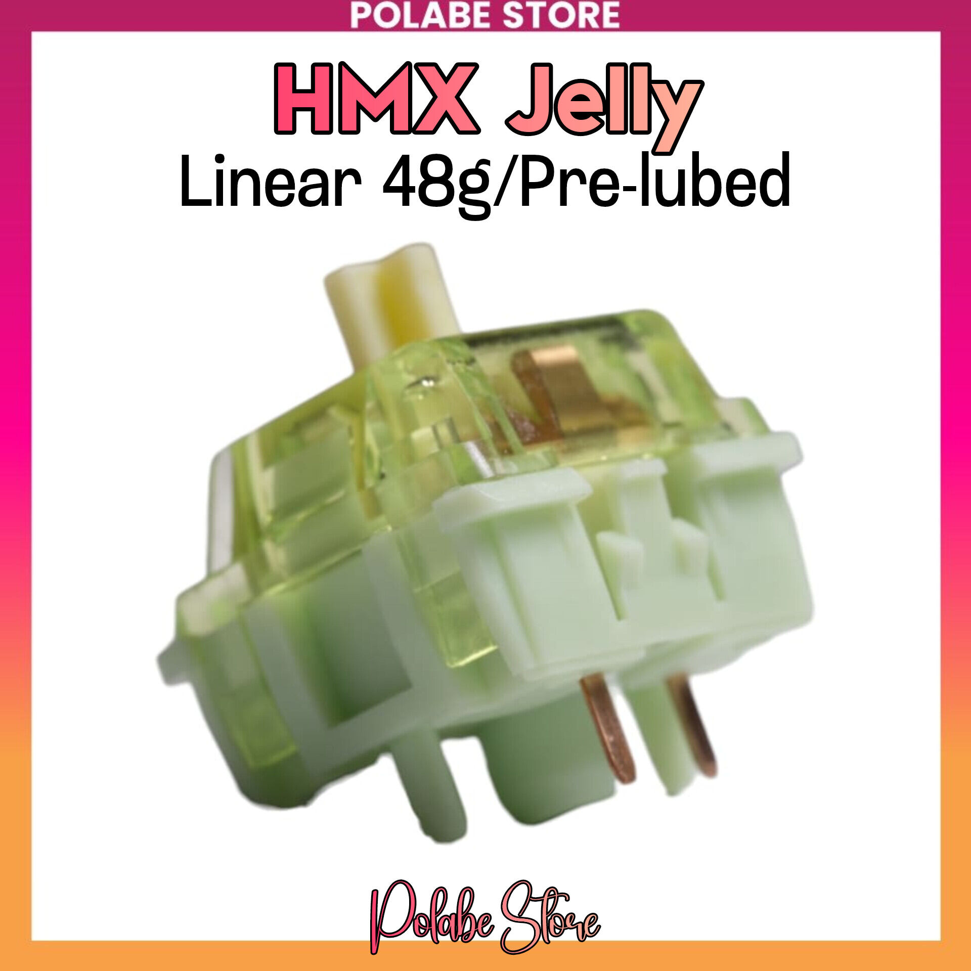 HMX Jelly Linear switch Polabe Store bàn phím cơ switch Pre-lubed switch HMX âm creamy