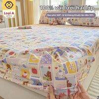 KAMONI | Ga bọc nệm bo chun 2 lớp tiêu chuẩn loại A bảo vệ chống bẩn