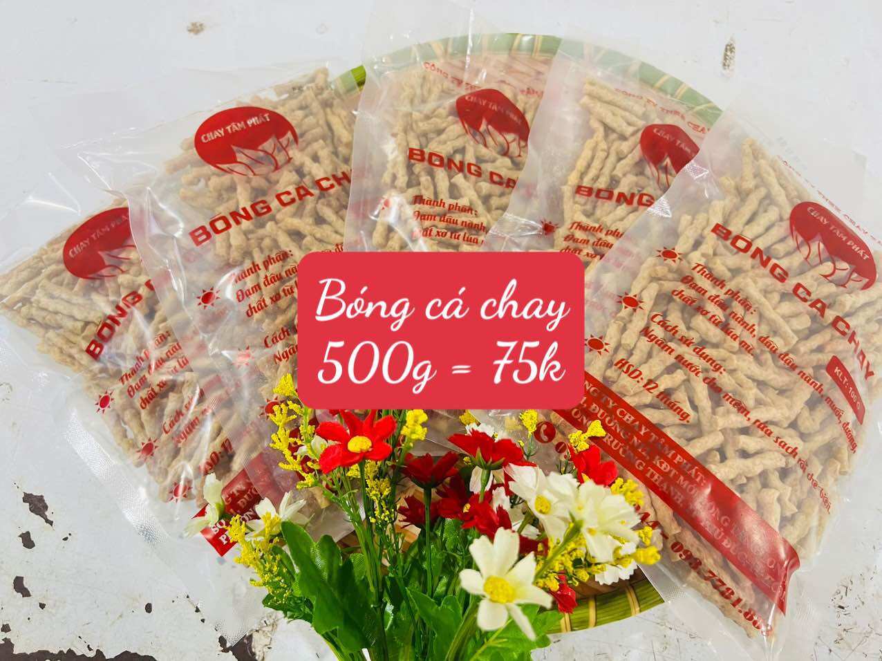 100g BÓNG CÁ CHAY / Chay Tâm Phát