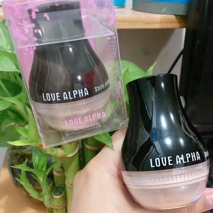 0phấn phủ bột kiềm dầu love alpha ánh nhũ kim tuyến lấp