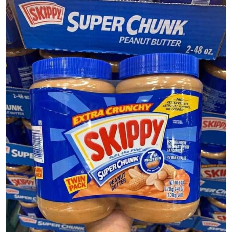 Bơ Đậu Phộng Skippy Super Chunk Peanut Butter 1.36kg - Mỹ có hạt