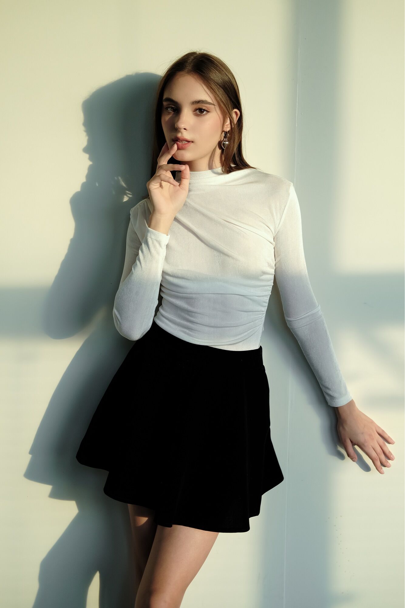 Chân Váy Ngắn Nhung Skort