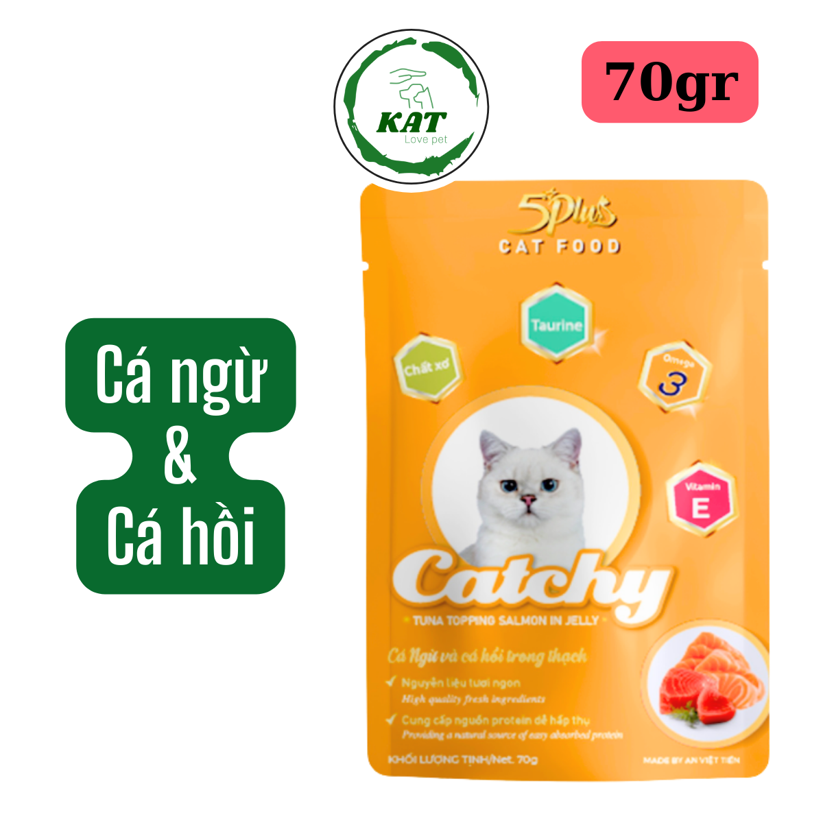 [Gói 70gr] Pate cho mèo CATCHY - Gói 70gr - KAT Store