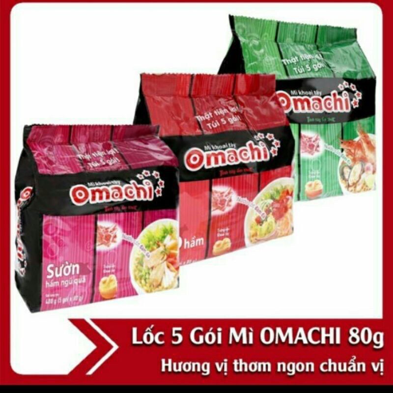 Set 05 Gói Mì Khoai Tây OMachi