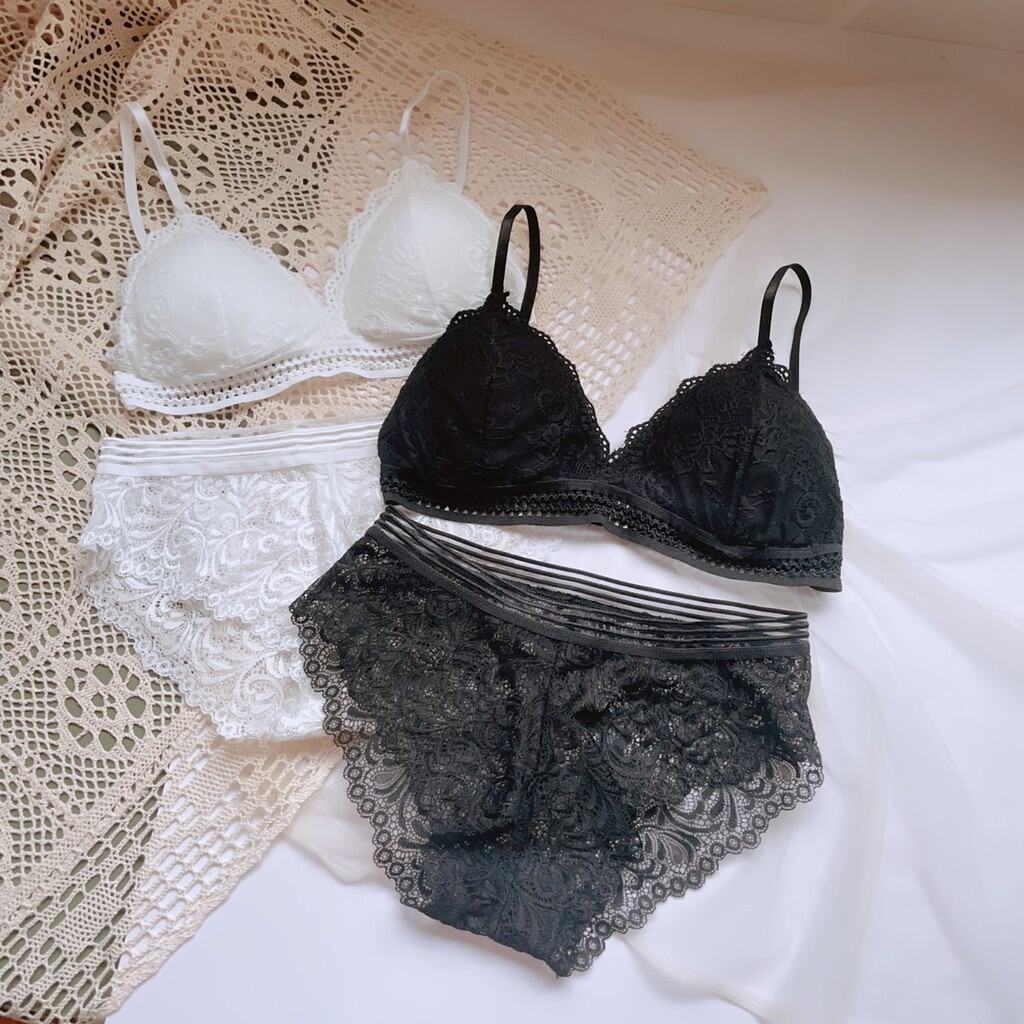 bộ đồ lót sexy charm áo ngực không gọng mút mỏng hoa đại quyến rũ
