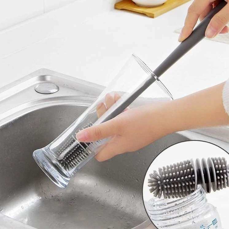 Cây Cọ Rửa Silicon Vệ Sinh Ly cốc, Bình Sữa Cao Cấp