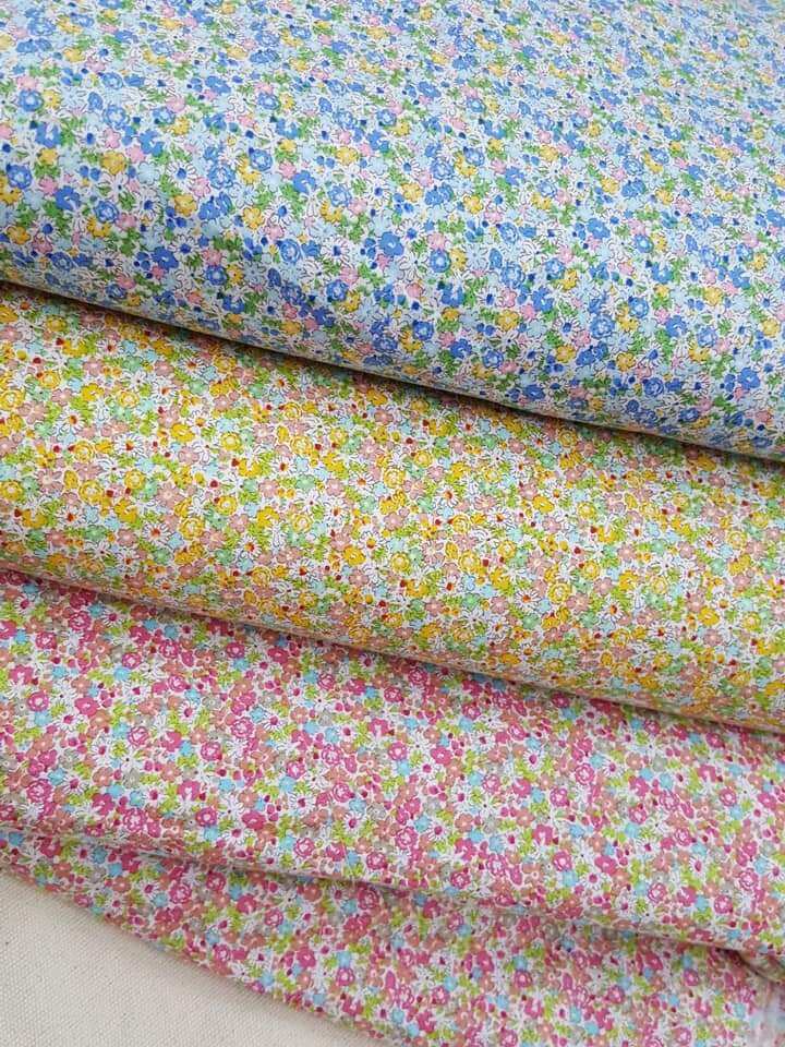 VẢI THÔ COTTON HOA, KHỔ NGANG 1m5