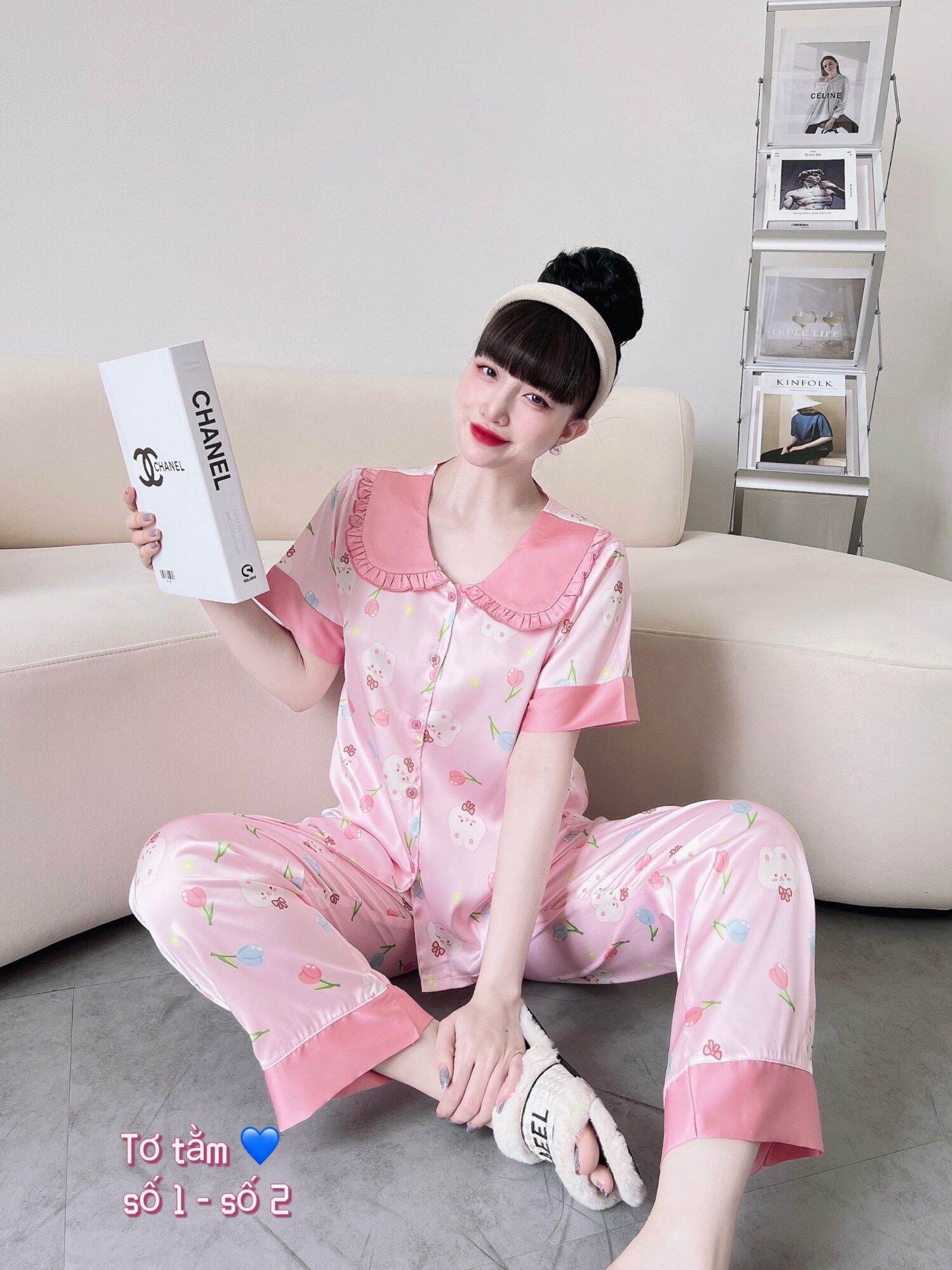 Bộ Lụa Mặc Nhà Pijama Nữ Lụa Tơ Tằm Cao Cấp Mẫu Mới Hàng Có Đủ Size