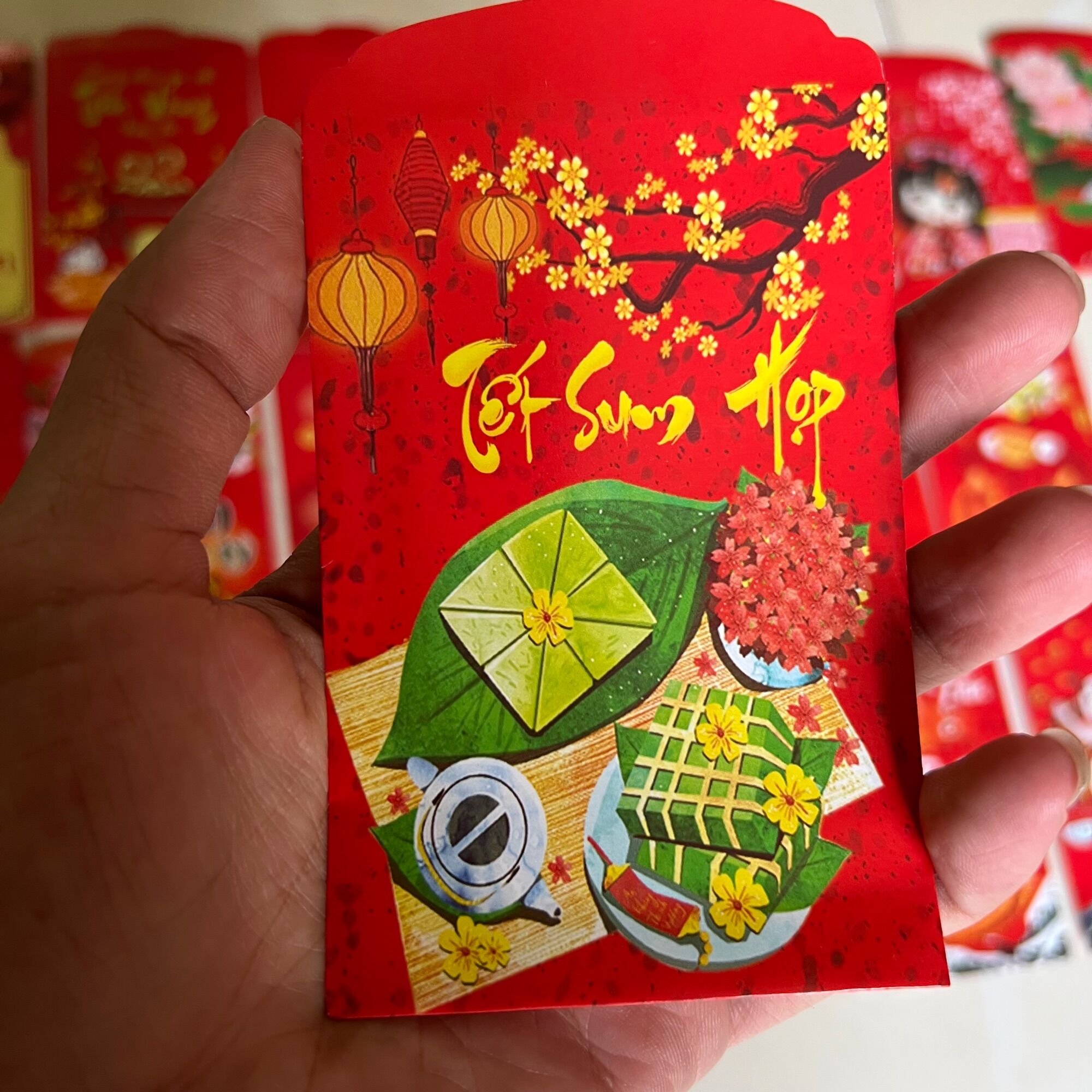 Sỉ 1000 bao lì xì truyền thống (7x11cm)