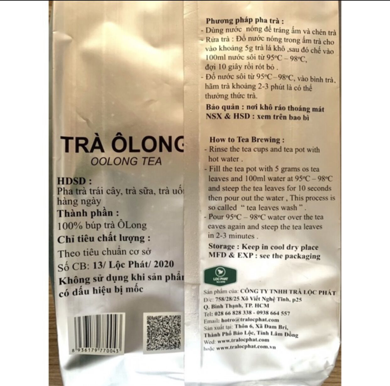 Trà Olong Lộc Phát Bịch 1kg