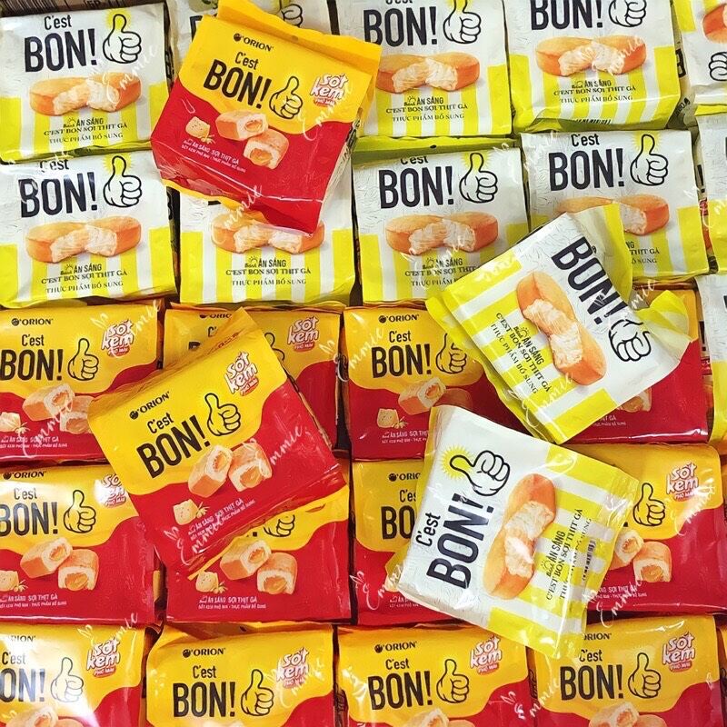 Bánh Bon sợi thịt gà bịch 5 gói