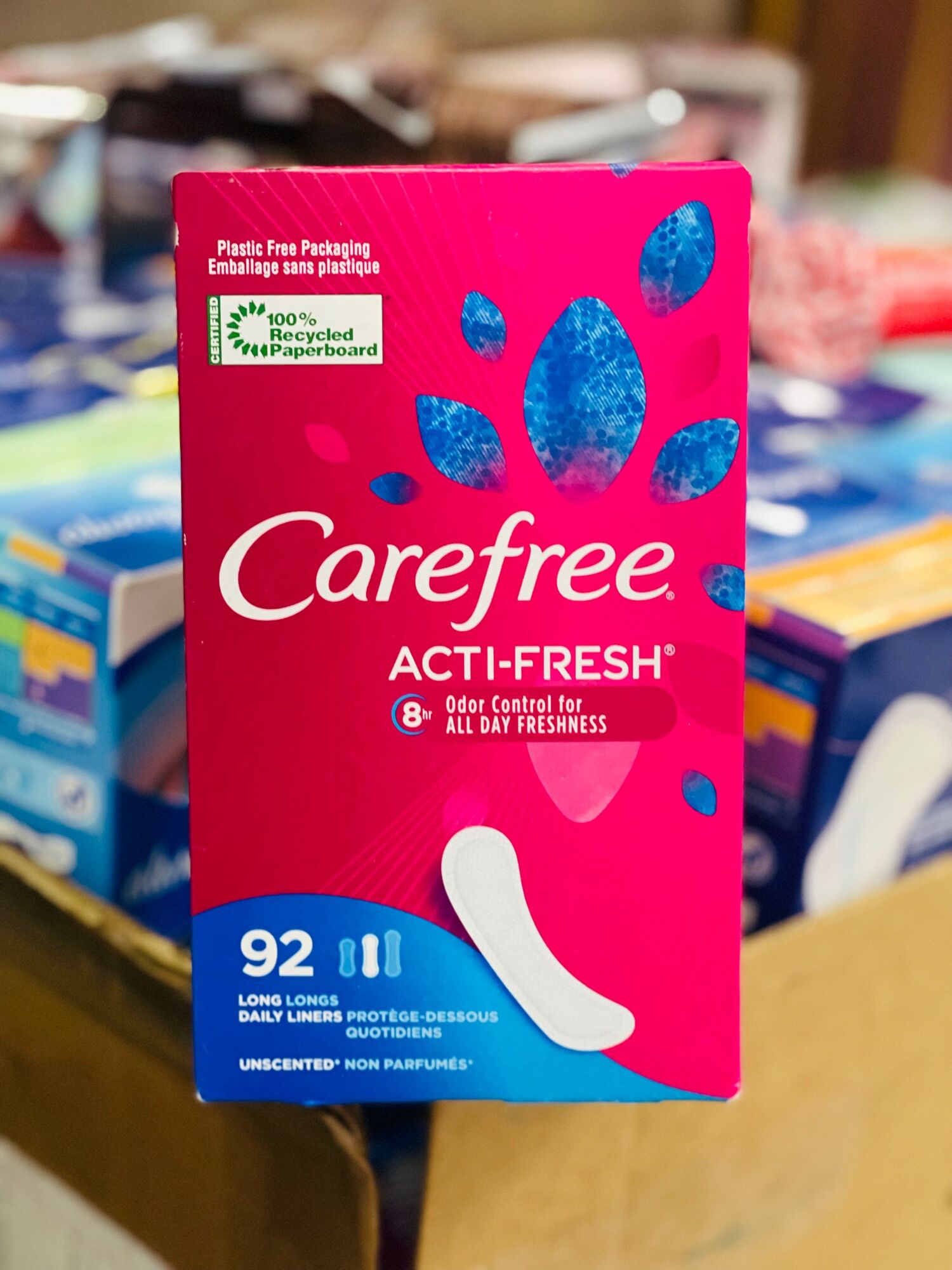 Băng vệ sinh hằng ngày carefree 92 miếng của mỹ.