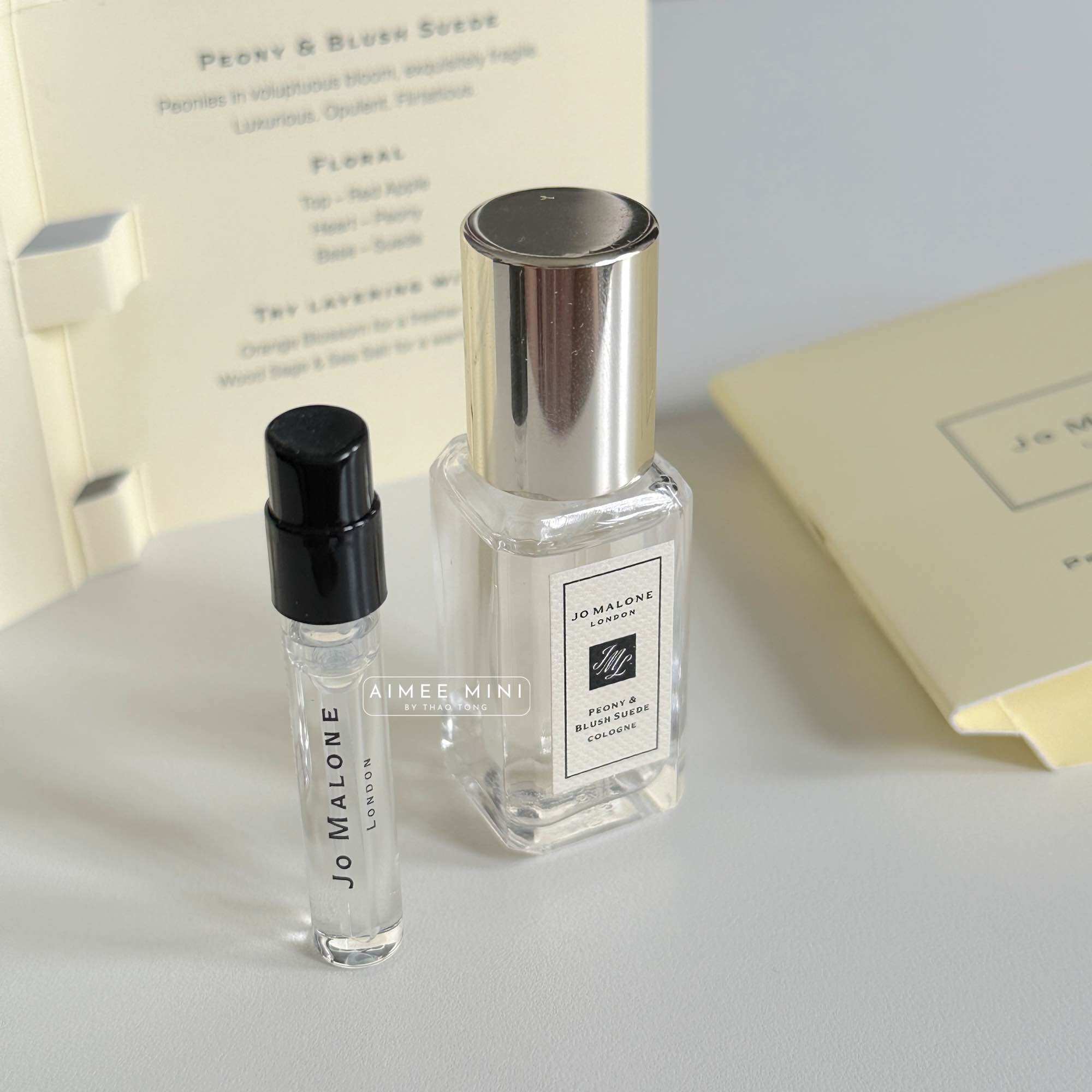 Vial 1,5ml - nước hoa jo malone peony & blush suede cologne