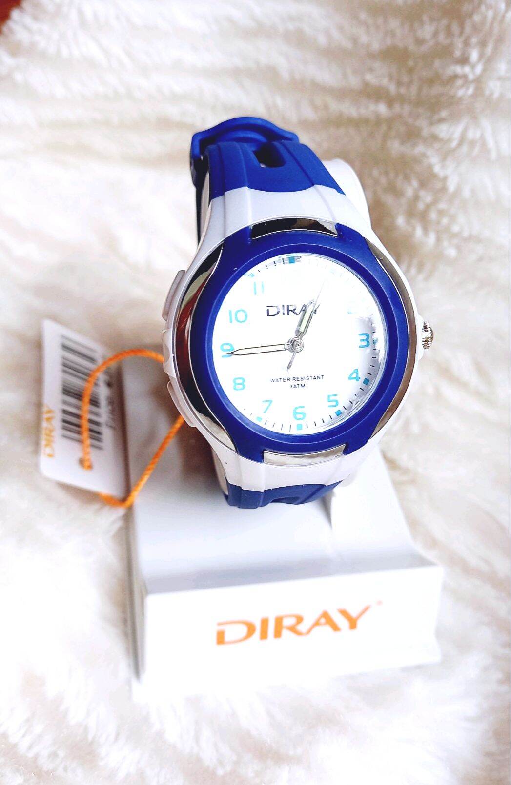Đồng hồ trẻ em trai, gái hàng chí.nh hãng Diray chạy kim, dây silicone chống nước