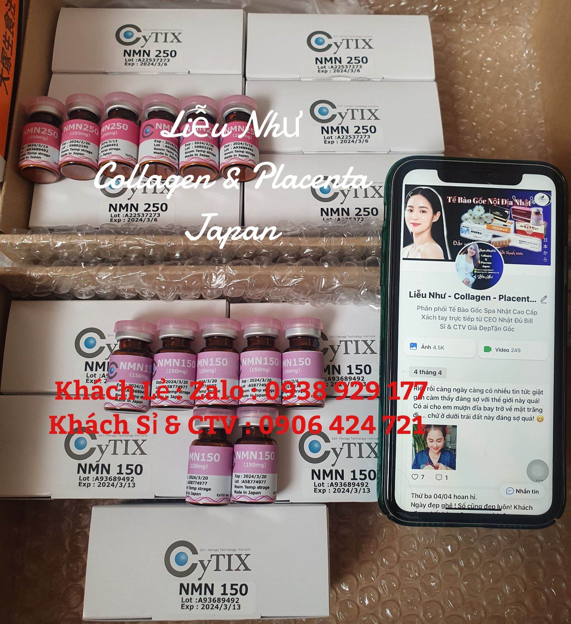 Set truyền 01 lọ nmn 150mg kèm 01 lọ muối nhật bản chính hãng