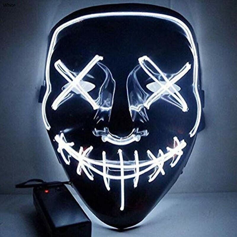 Mặt Nạ Hacker Thanh Trừng Có Đèn Led Phát Sáng Hot Hit Tiktok Cosplay Hoá Trang Halloween