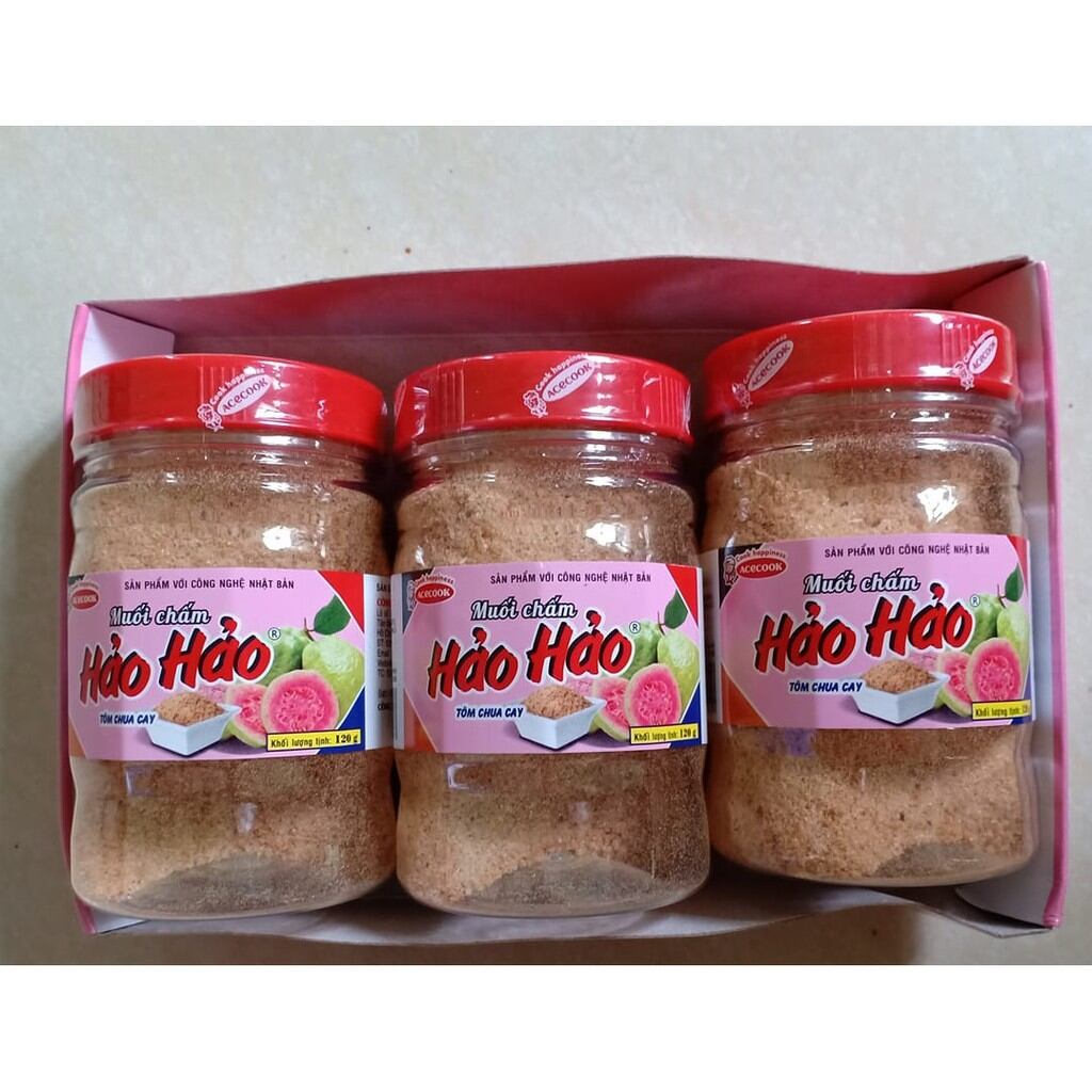 Muối Chấm Hảo Hảo Tôm Chua Cay Hũ 120gr
