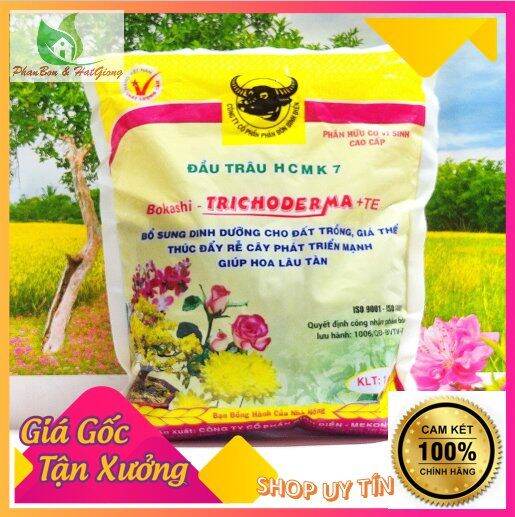 Phân Bón Hữu Cơ Vi Sinh Trichoderma + TE Đầu Trâu Bình Điền 1Kg - Shop Phân Bón, Hạt Giống Rau Củ Quả, Xơ Dừa, Mùn Dừa, Đất Sạch Trồng Rau, Hoa Hồng, Hoa Mai, Cây Cảnh Tp. Hồ Chí Minh