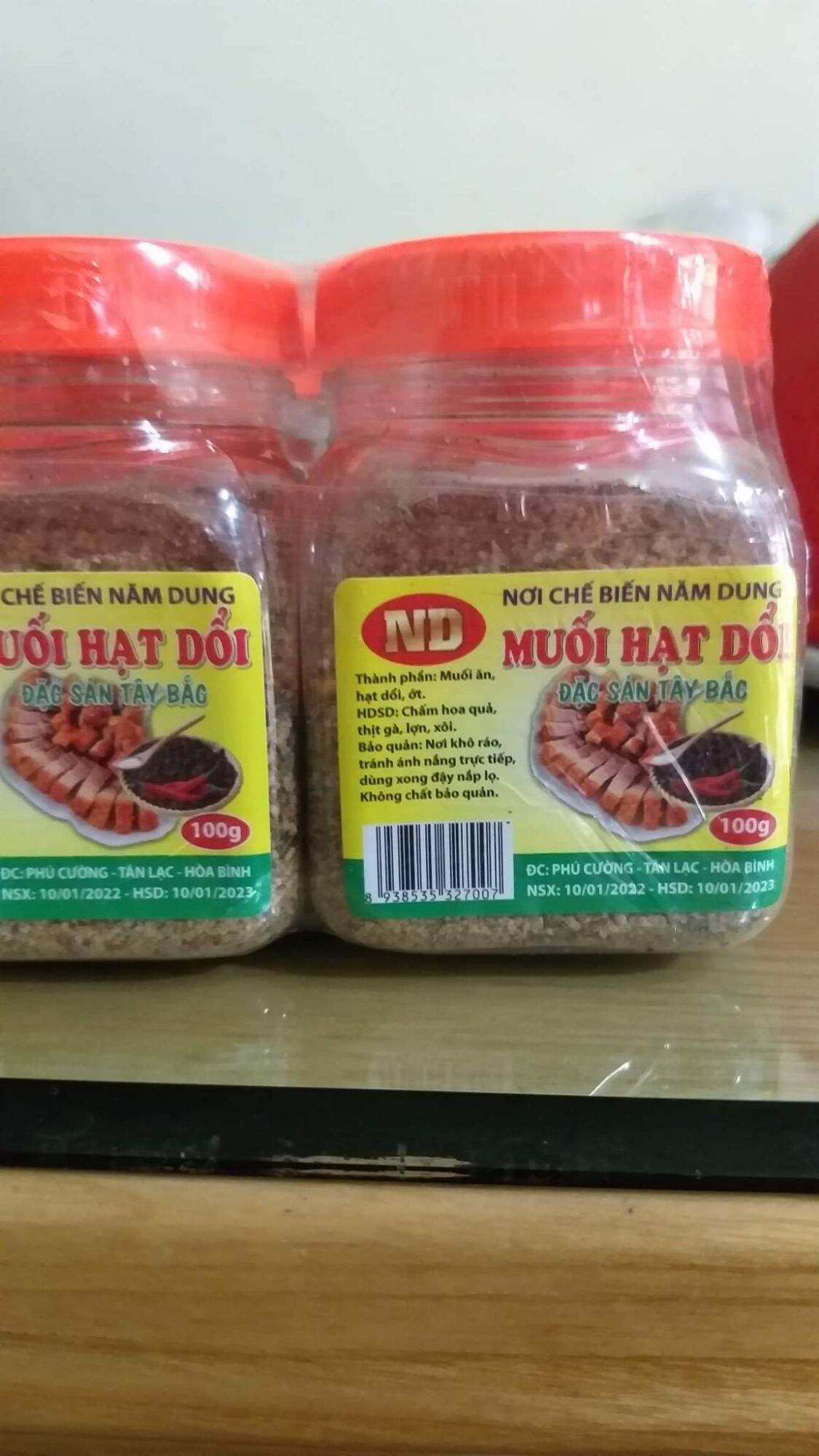 Combo 2hôp muối hạt dổi 100gr/hộp