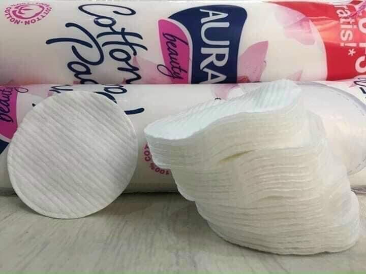 Bịch bông tẩy trang Aura 150 miếng