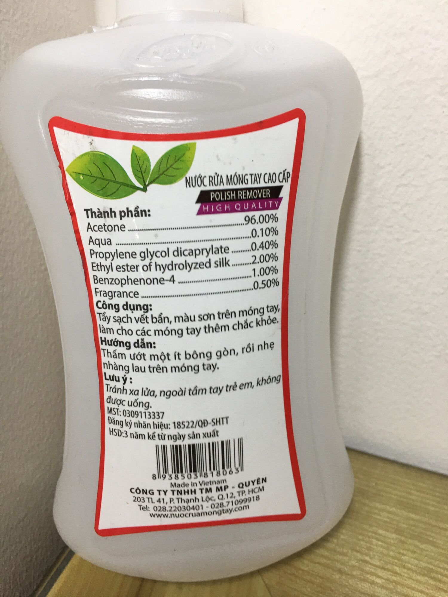 Nước rửa móng tay QUYÊN cao cấp 500ml