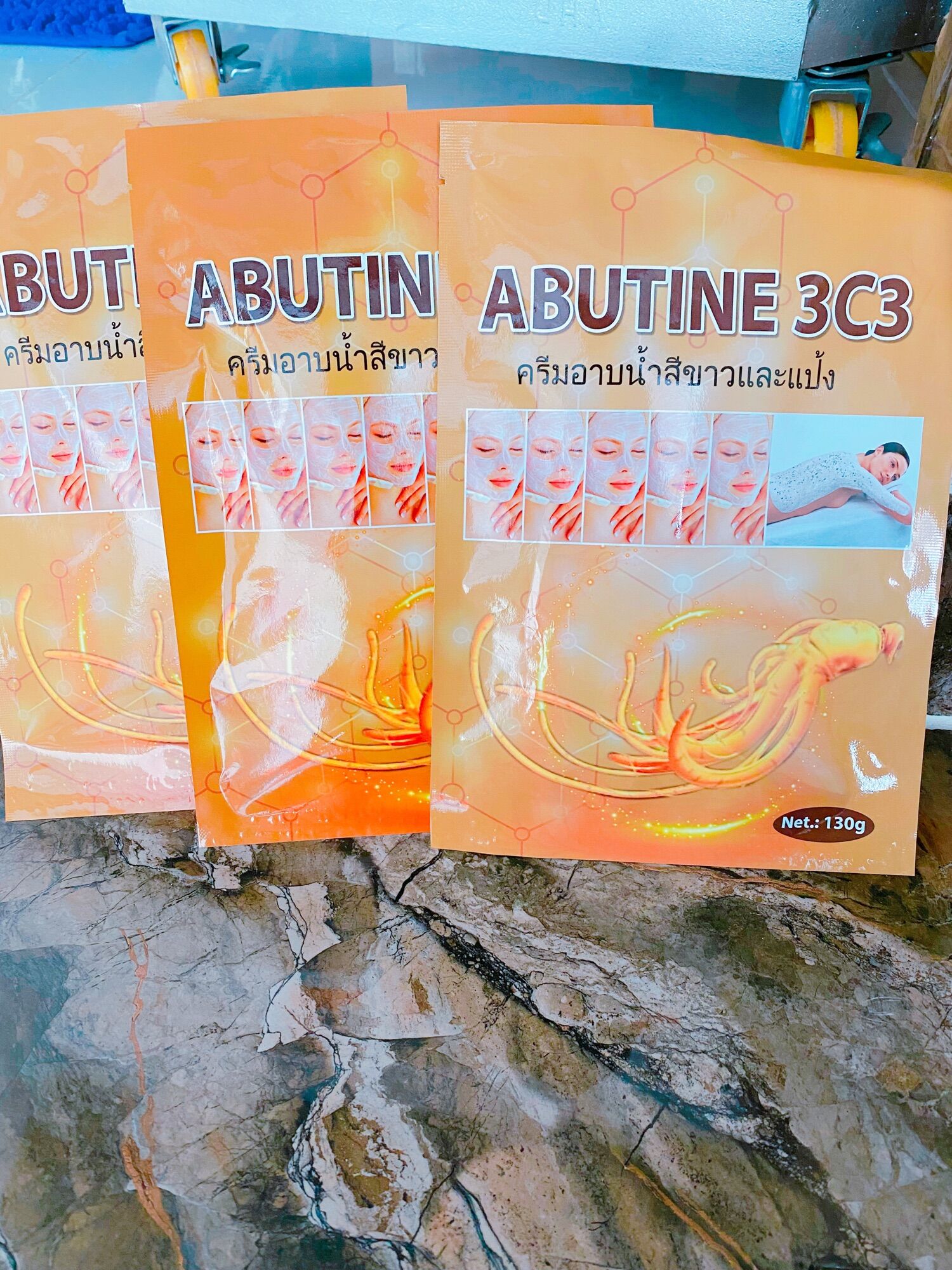 Lẻ 1 set tắm trắng abutine 3c3