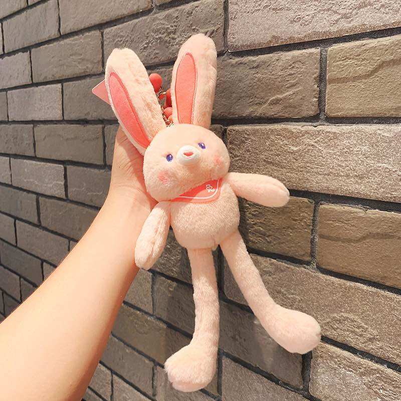 Móc khoá thỏ tai rút cute