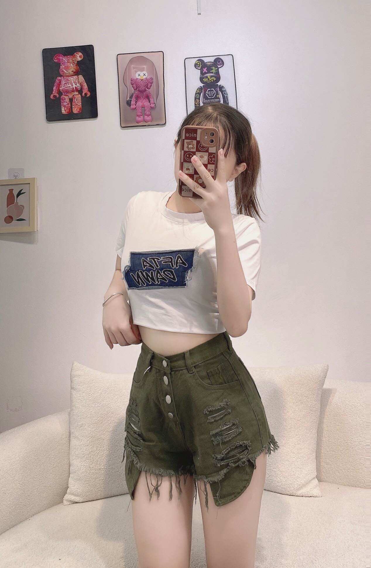 Short Jean Nút cao cấp chuẩn shop