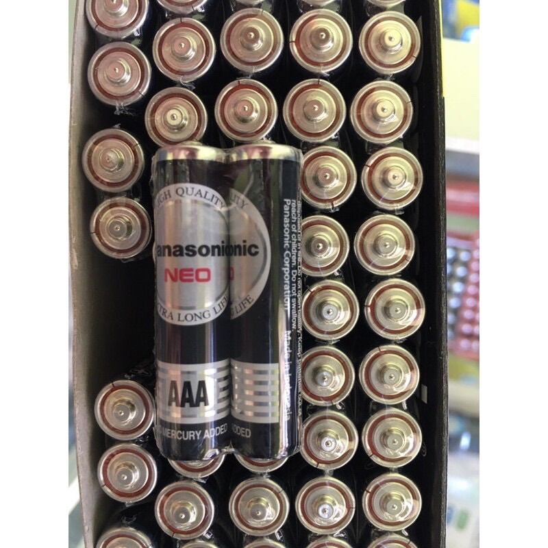Combo 4 viên pin aaa 1,5v panasonic r03nt/2s - hàng chính hãng
