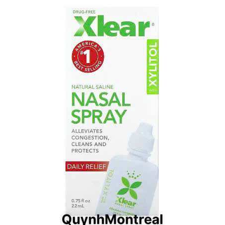 [Hàng Mỹ] XỊT MŨI XLEAR GIÚP THÔNG MŨI CHO BÉ - 22ML