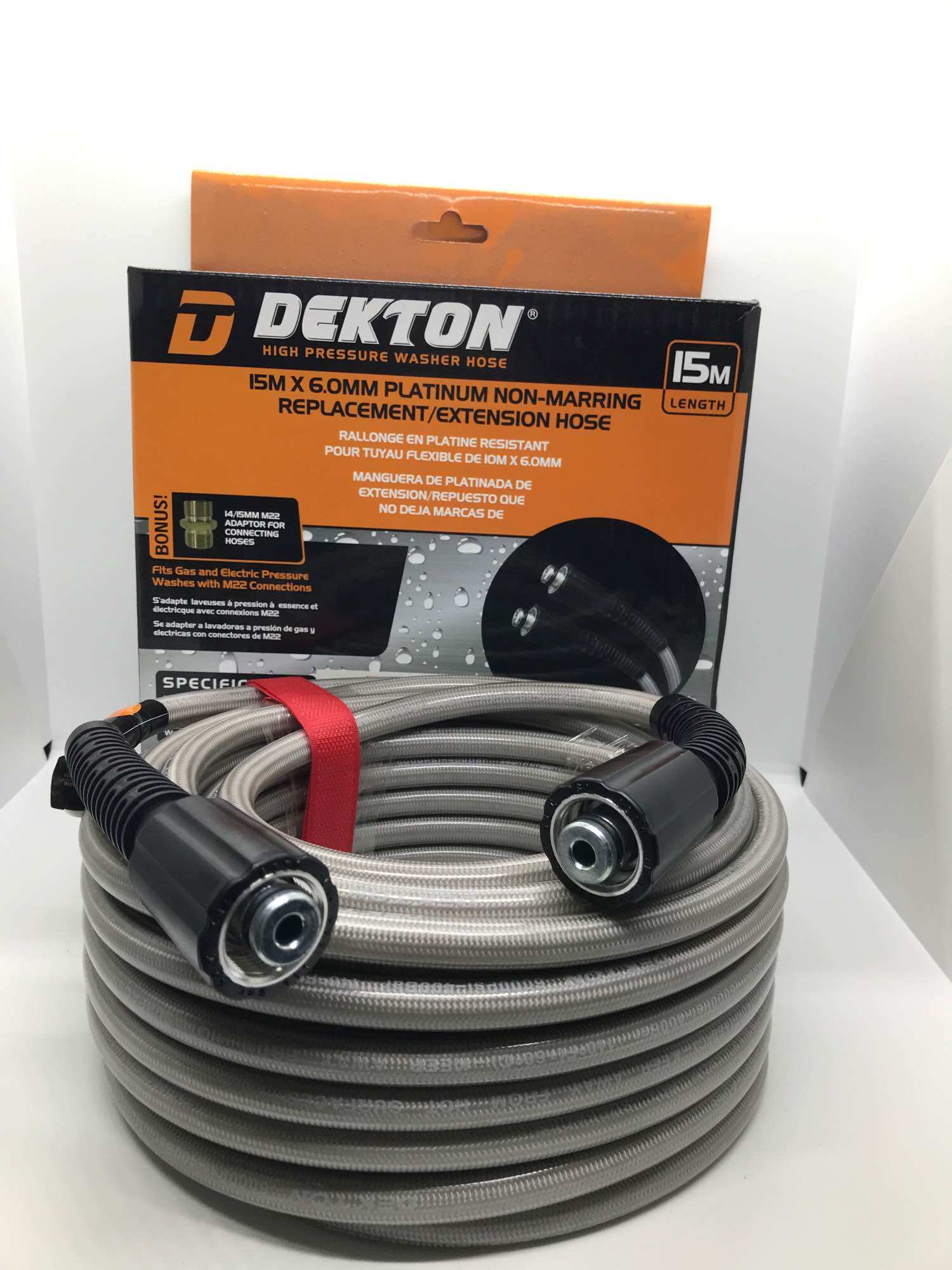 Dây rửa xe cao áp DEKTON-LEAD 15M