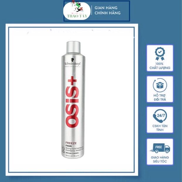 Keo xịt tóc Osis Freeze 2 Schwarzkopf Giữ nếp cứng vừa 300ml (ĐỨC)- chai