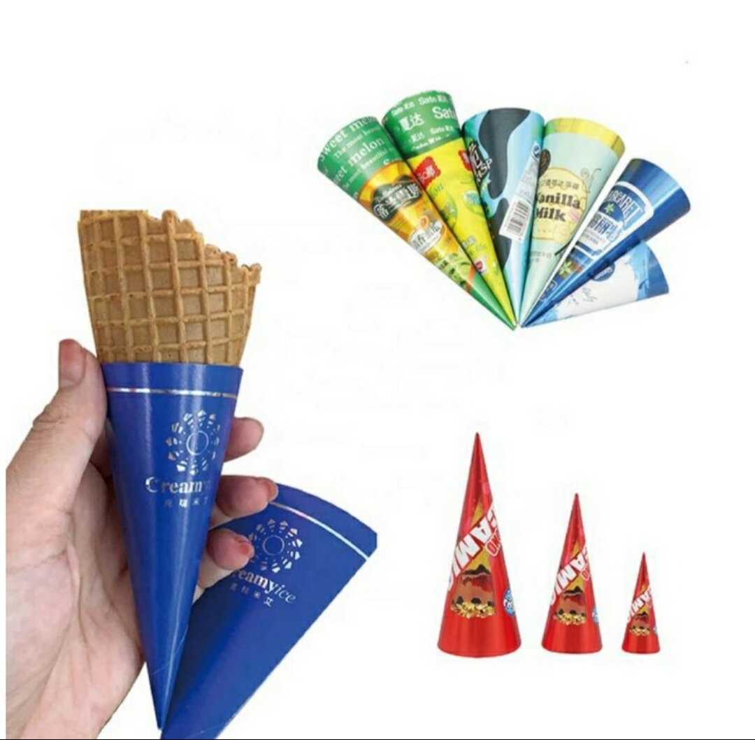 Bịch 50 vỏ giấy lót kem ốc quế