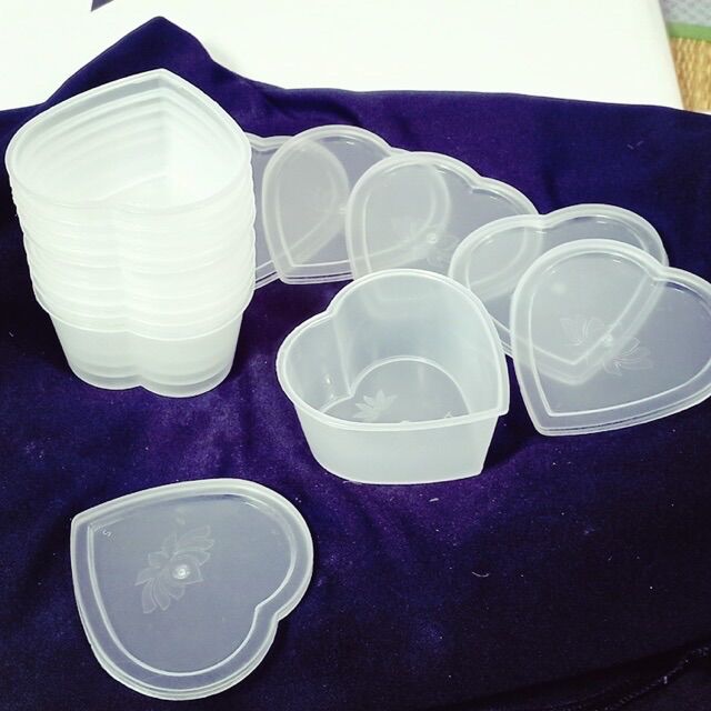 50 cốc nhựa đựng caramen, flan, sữa chua, rau câu, trái tim kèm nắp LOẠI ĐẸP
